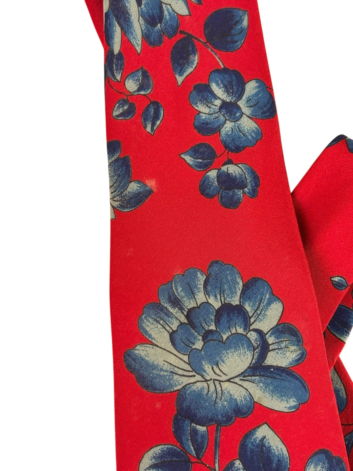 Moschino Red Floral Print Tie