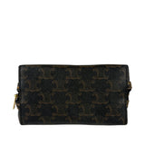 Celine Leopard Print-Trimmed Triomphe Chain Bag