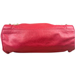 Balenciaga Red Calfskin Rouge Le City Bag