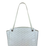 Goyard White Goyardine Sac Rouette PM Shoulder Tote