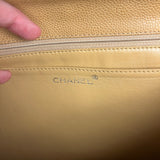 Chanel Beige Calfskin Kelly Top Handle Bag 2001