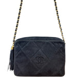 Chanel Suede CC Matelasse Camera Bag '88