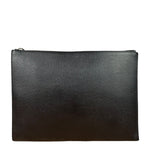Yves Saint Laurent Black Grain De Poudre Zipped Tablet Holder