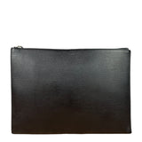 Yves Saint Laurent Black Grain De Poudre Zipped Tablet Holder