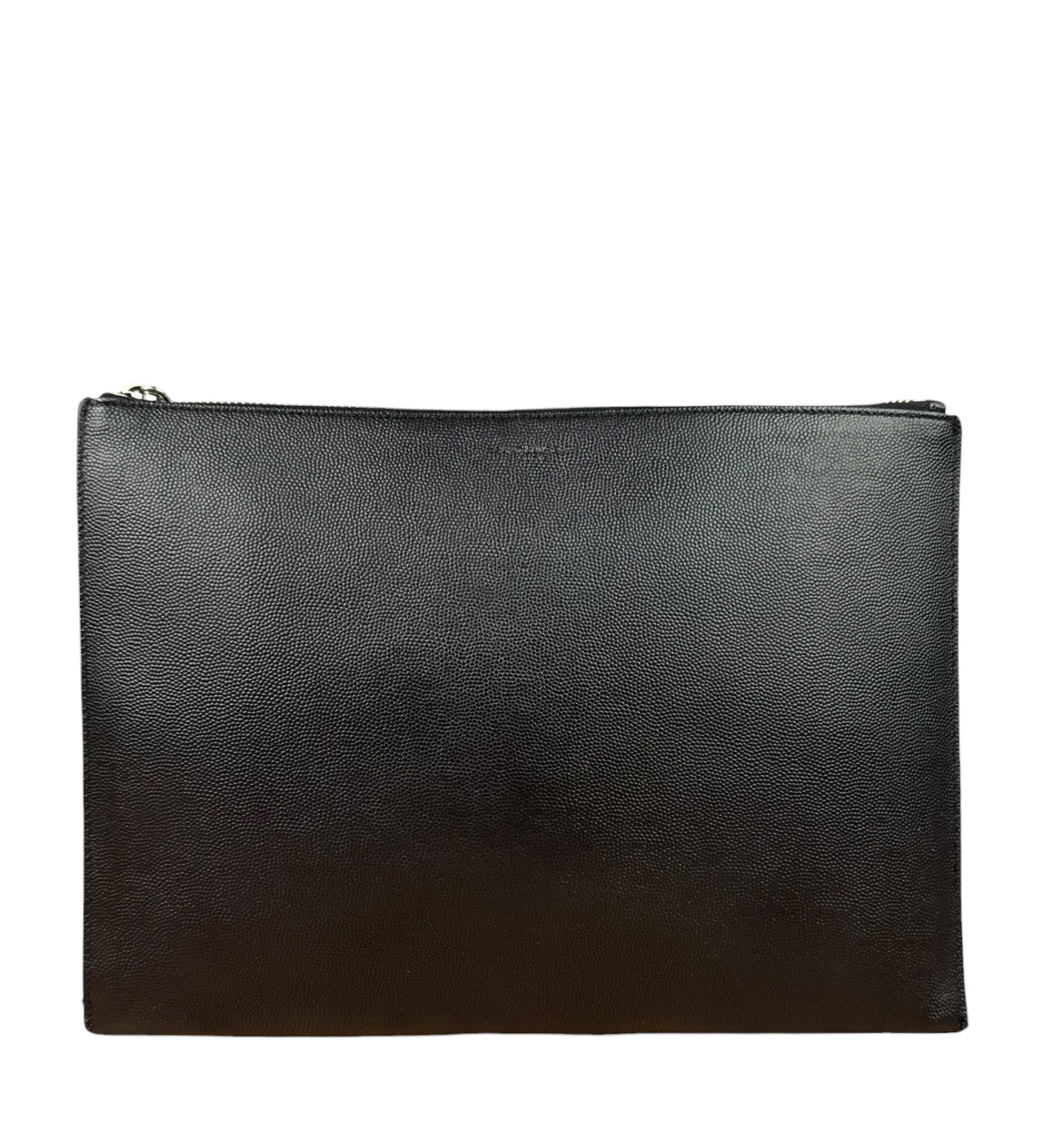 Yves Saint Laurent Black Grain De Poudre Zipped Tablet Holder