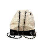 Chanel Beige Gabrielle Quilted Two-Tone Chain Backpack 2018