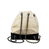 Chanel Beige Gabrielle Quilted Two-Tone Chain Backpack 2018