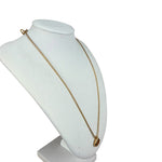 Christian Dior Rope-Twist CD Drop Motif Pendant Necklace