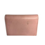 Prada Pink Saffiano Leather Compact Wallet