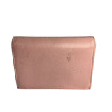 Prada Pink Saffiano Leather Compact Wallet