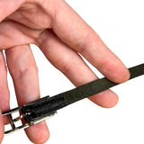 Hermes Black/Silver Behapi Leather Bracelet
