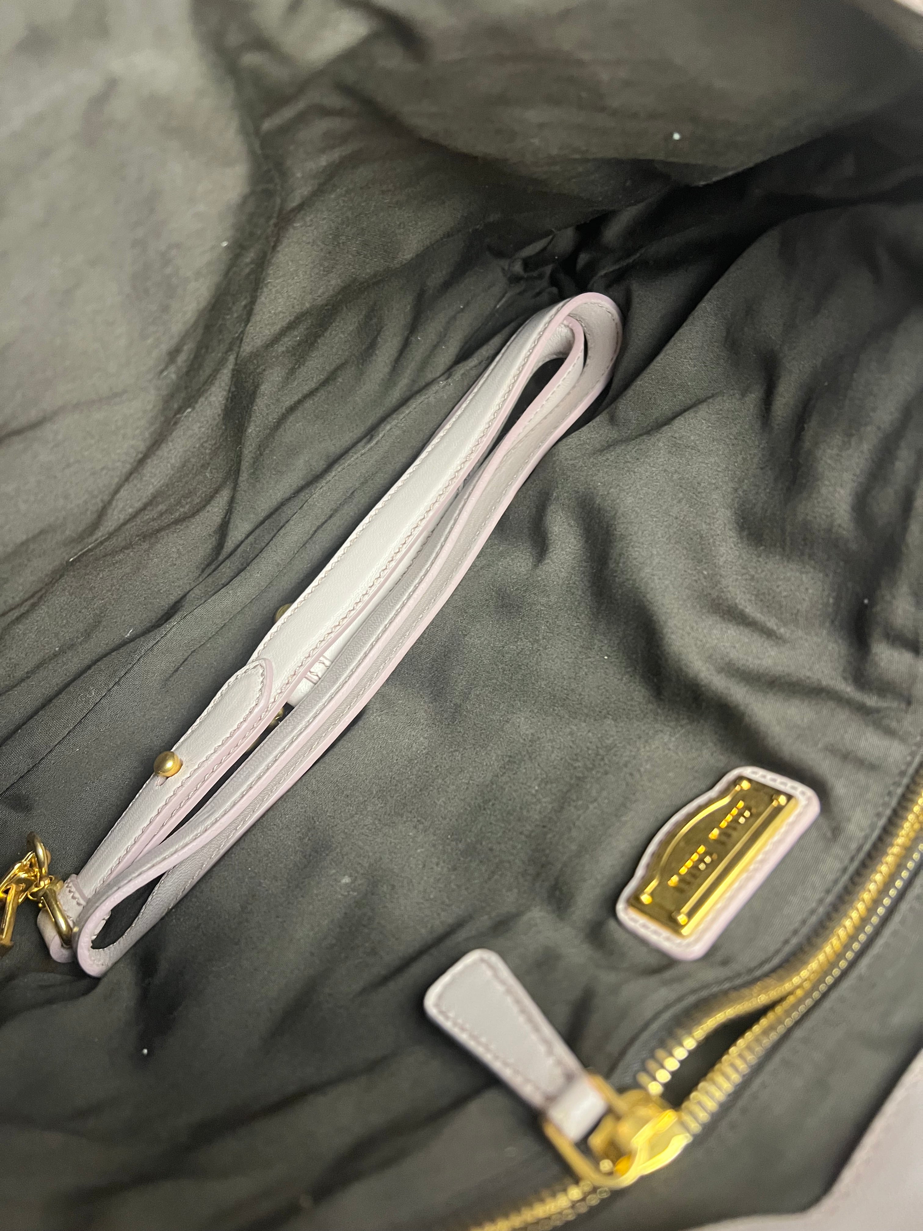 Miu Miu Lilac Nappa Leather Shoulder Bag