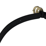 Gucci Black Monogram GG Buckle Belt