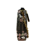 Fendi FF Floral Coated Canvas Chain Pochette