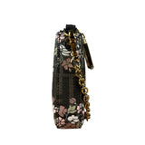 Fendi FF Floral Coated Canvas Chain Pochette