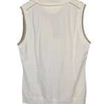 Celine Sleeveless Button Up Polo