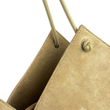Bottega Veneta Beige Suede/Leather Trim Intrecciato Flower Basket Tote