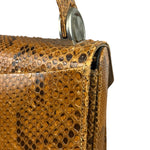 Vintage Snakeskin Top Handle Bag