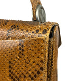 Vintage Snakeskin Top Handle Bag