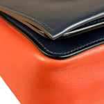 Celine Bicolor Leather Medium Frame Crossbody Bag