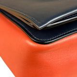 Celine Bicolor Leather Medium Frame Crossbody Bag