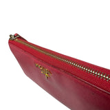 Prada Vintage Pink Saffiano Leather Long Wallet