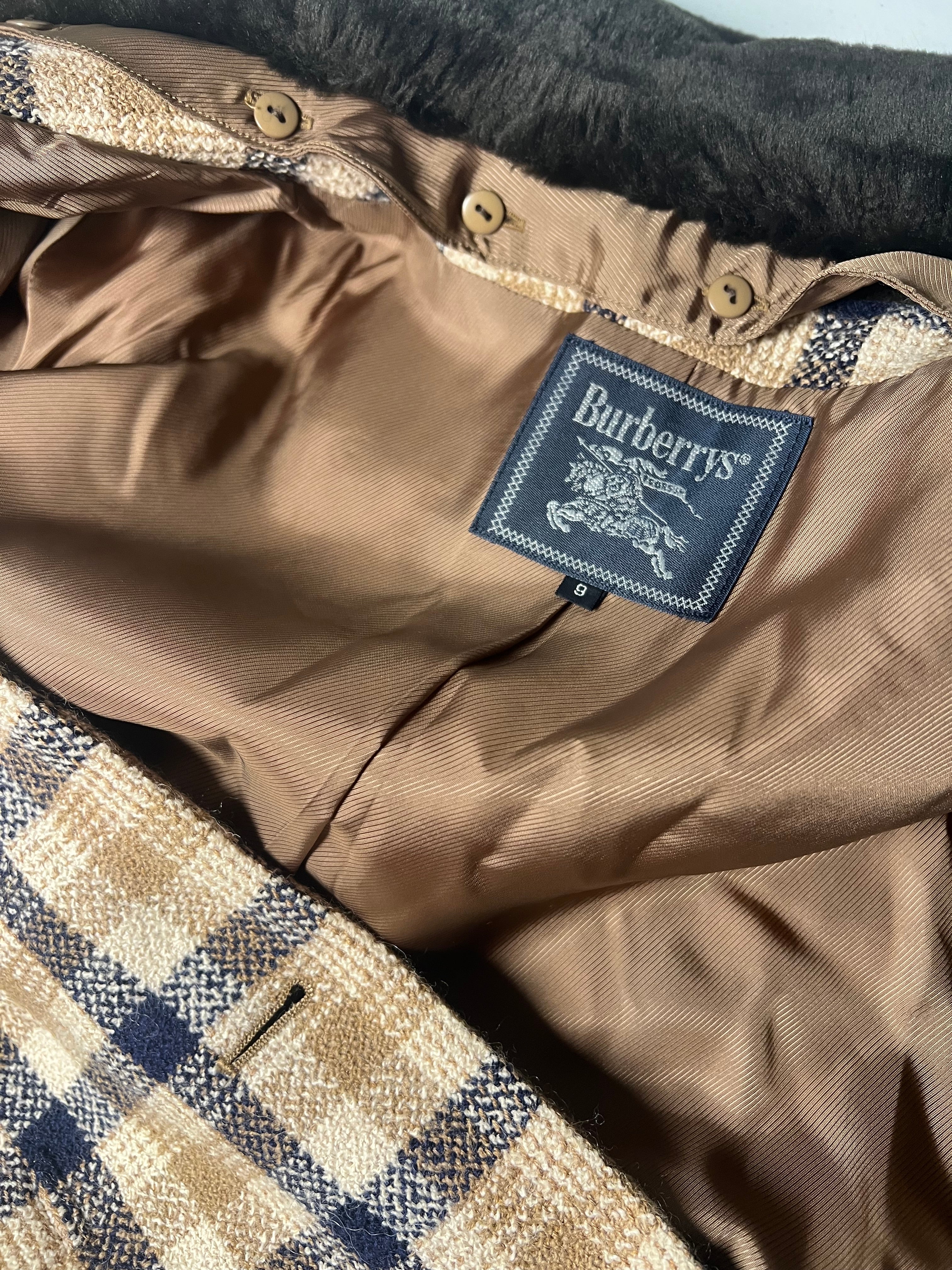 Burberry Check Button Up Jacket