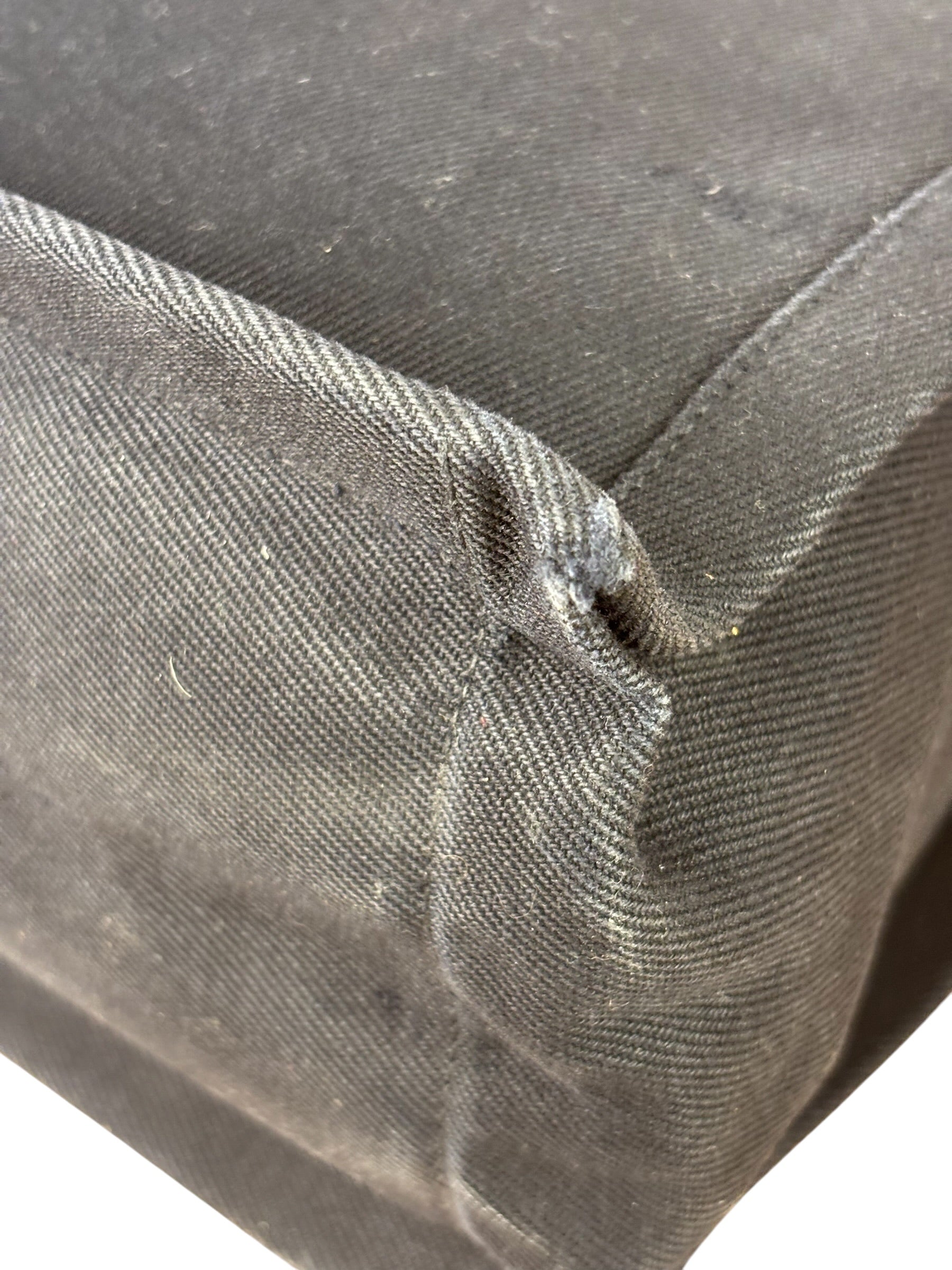 Yves Saint Laurent Black Rive Gauche Canvas Tote