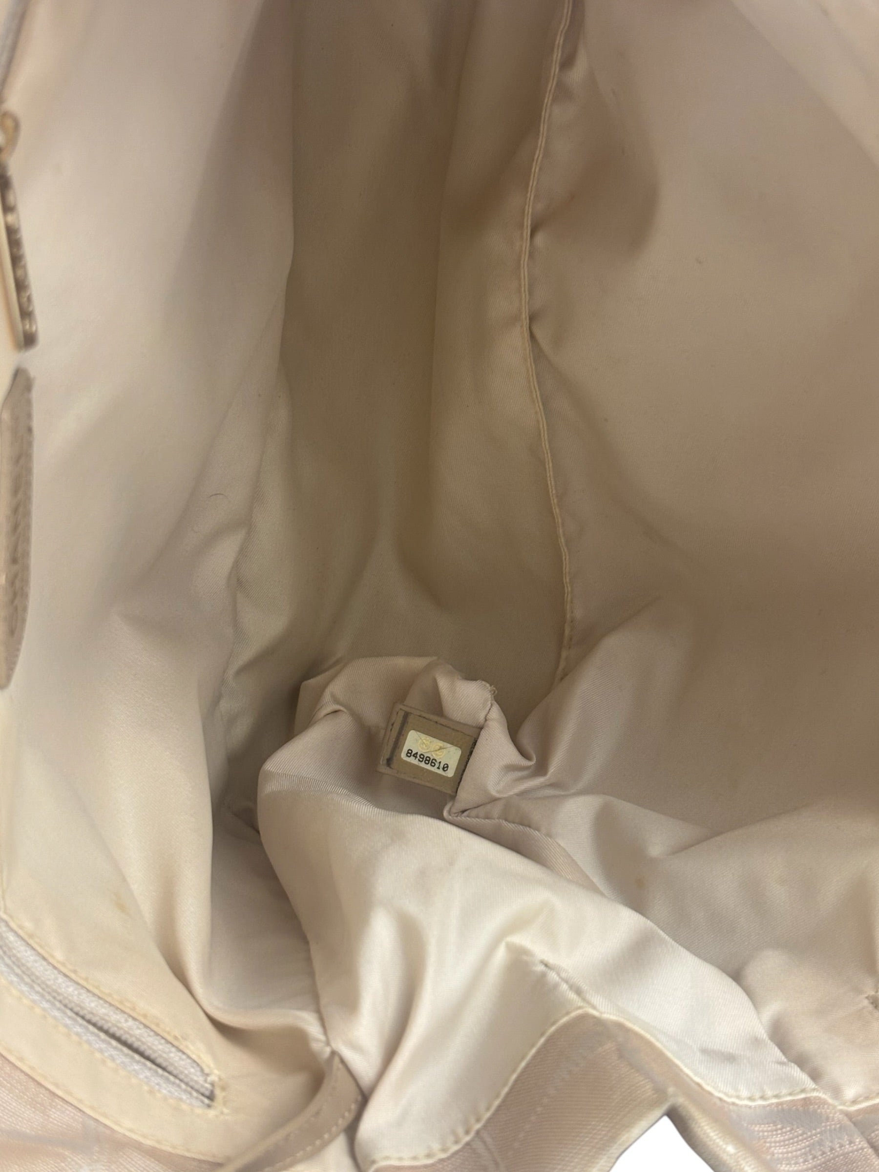 Chanel Beige Travel Line Nylon Shoulder Bag-2003