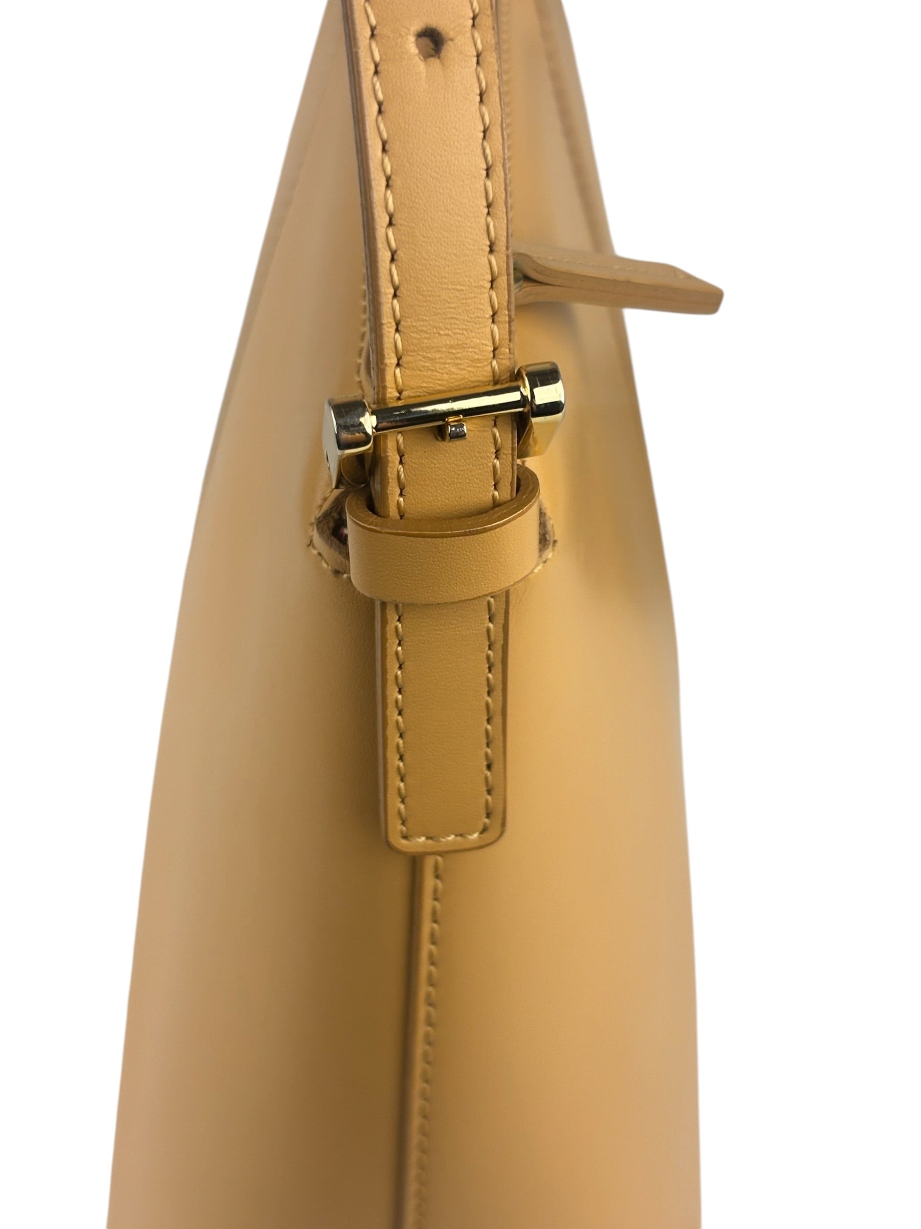 Burberry Vintage Beige Leather Shoulder Bag