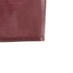 Cartier Vintage Bordeaux Burgundy Leather Bifold Wallet