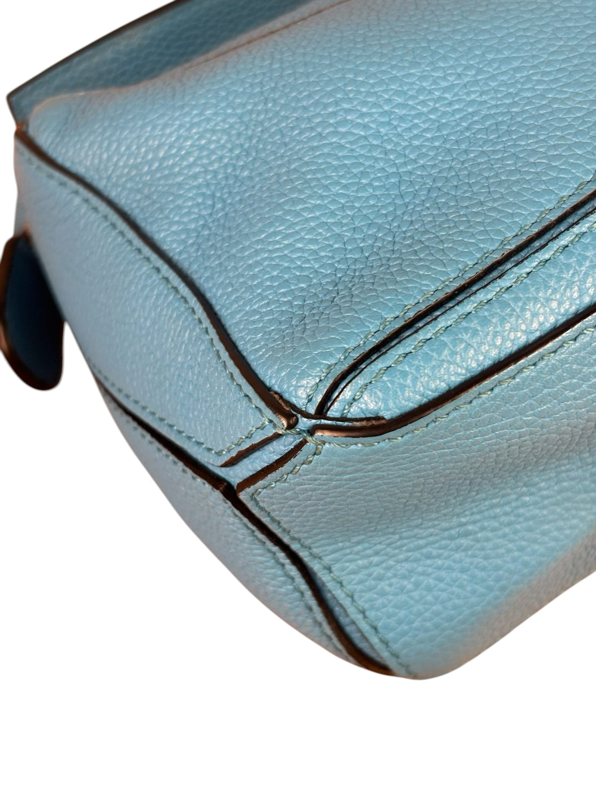 Loewe Blue Leather Puzzled Small Two-Way Bag
