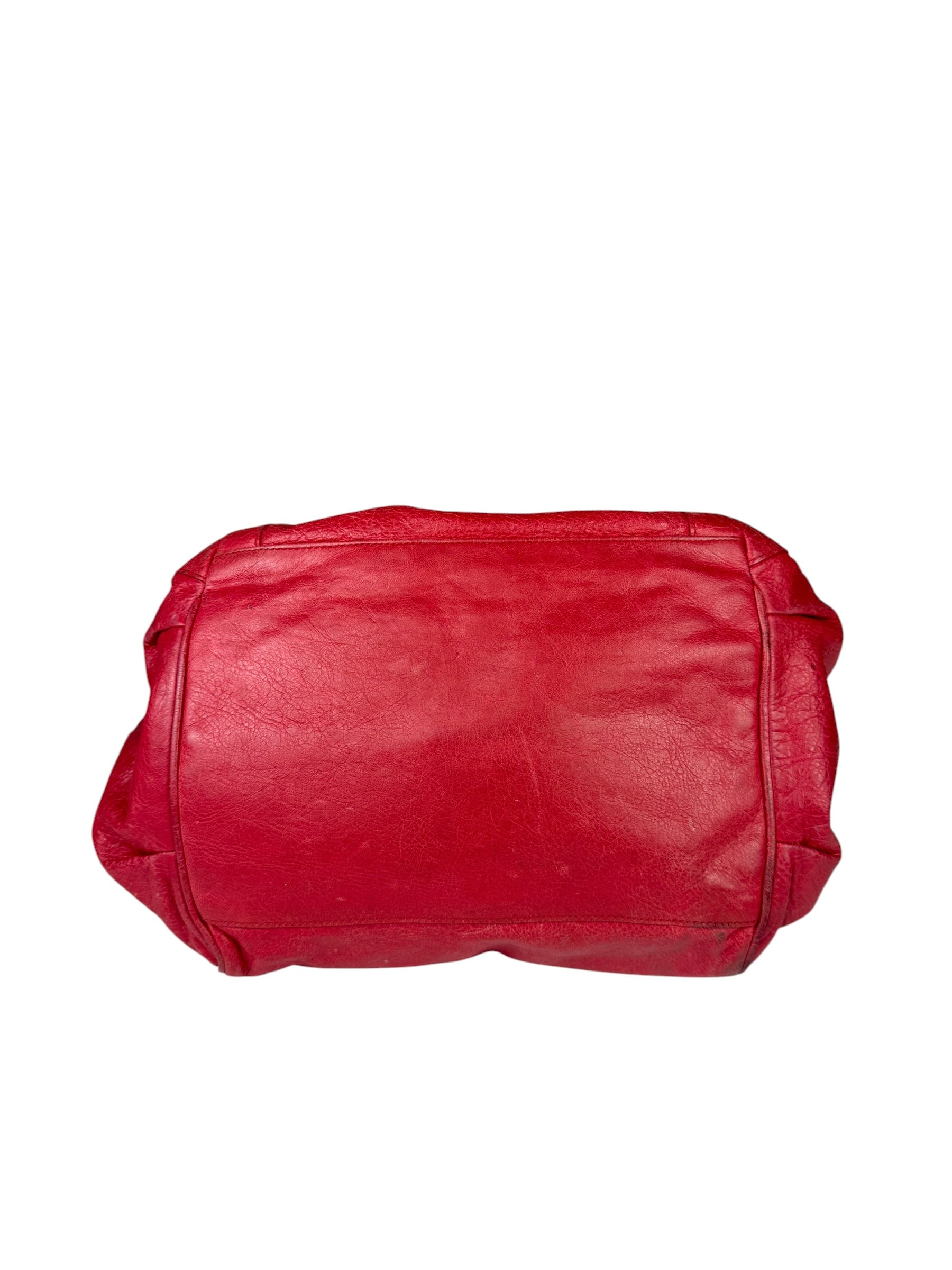 Balenciaga Red Leather Le City Tote