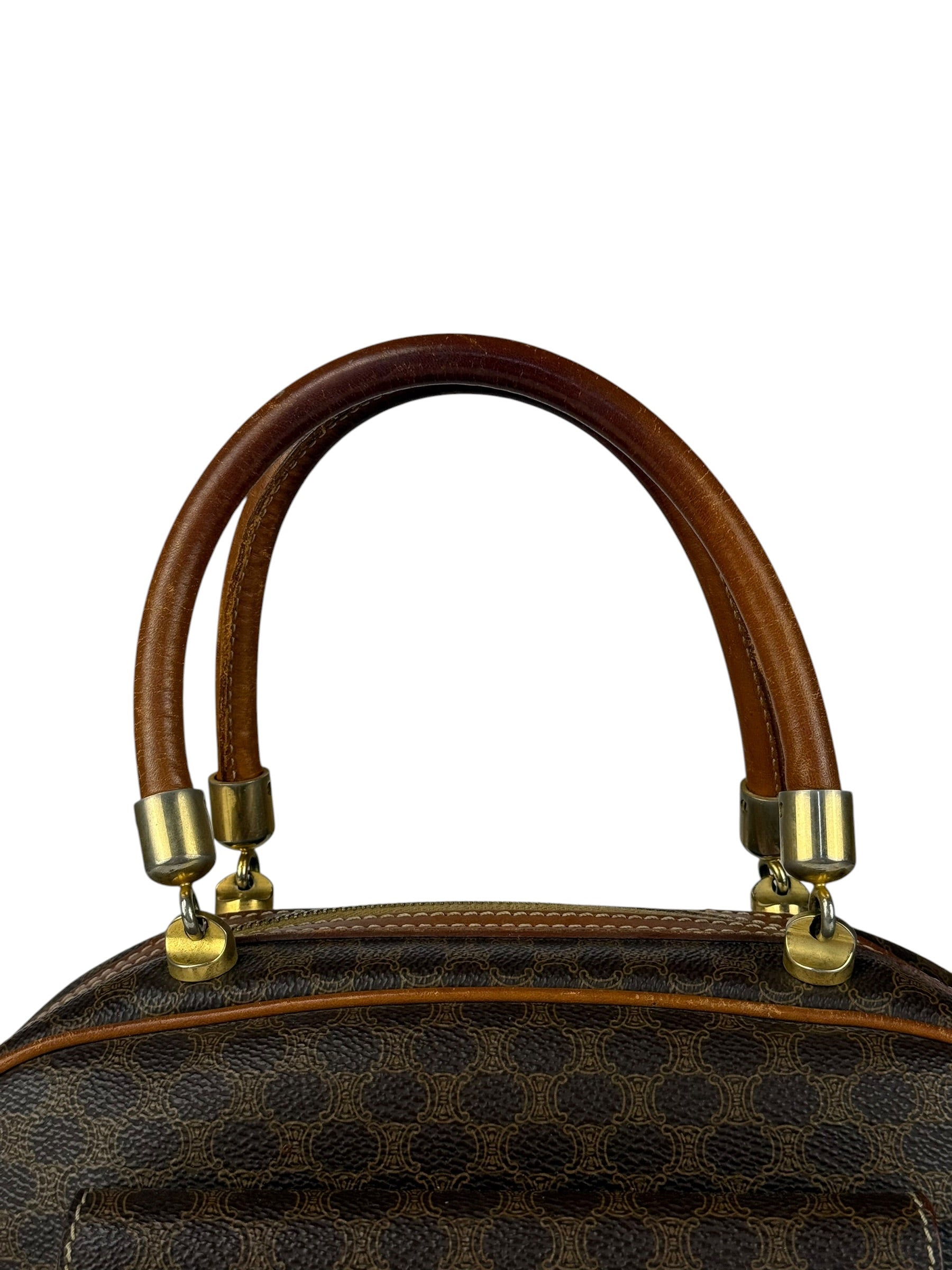 Celine Vintage Macadam Top Handle Bag