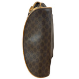 Celine Vintage Leather Macadam Double Pocket Shoulder Bag