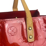Louis Vuitton Red Canvas Monogram Vernis Hand Bag