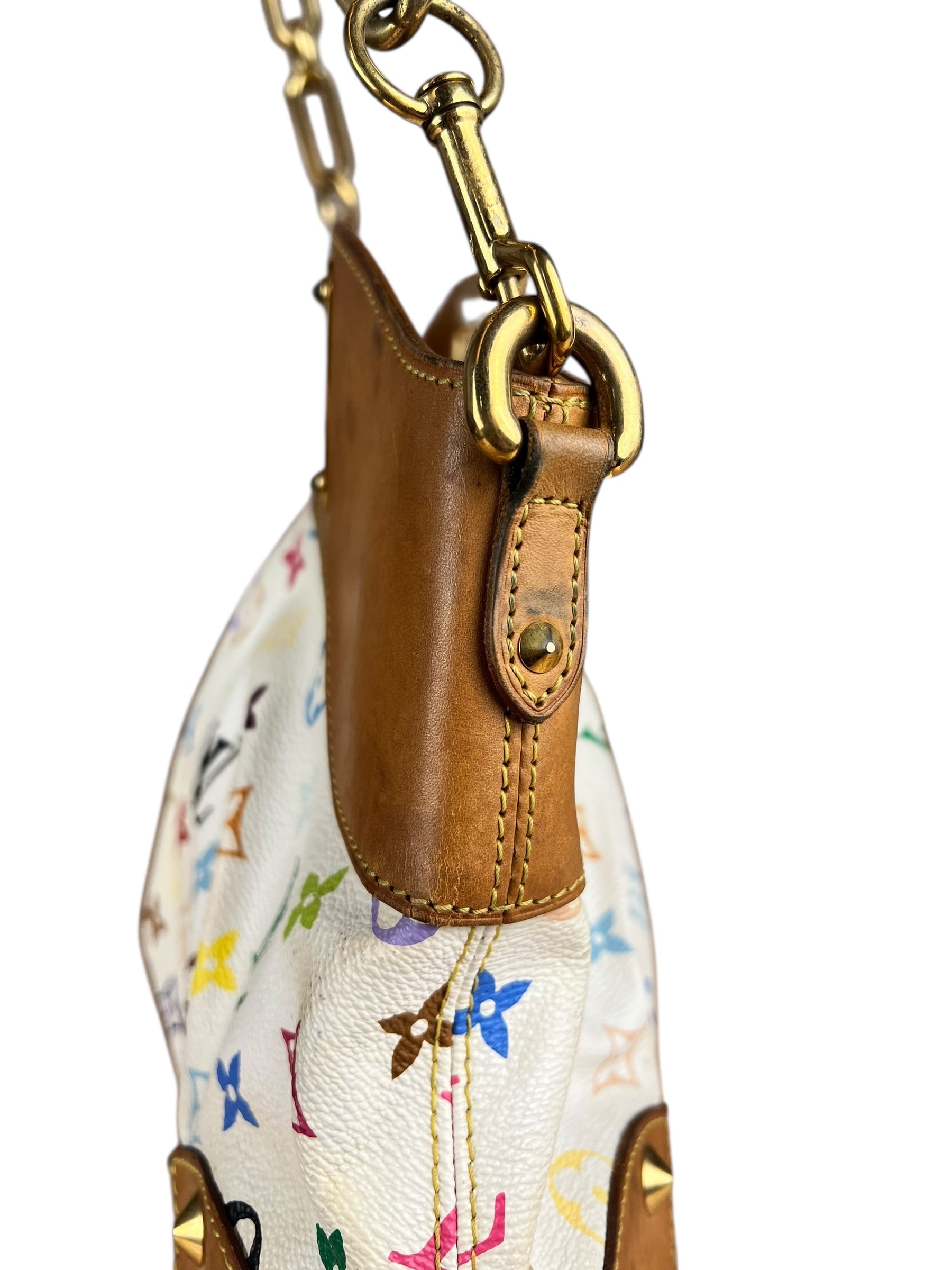 Louis Vuitton White Murakami Judy MM 2Way