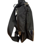Prada Patent-Trimmed Nylon Crossbody Bag