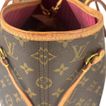 Louis Vuitton Monogram Neverful MM Pink Canvas-Lined Tote Bag