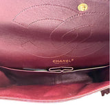 Chanel Patent Burgundy Quilted Leather 2.55 Reissue Double Flap Bag 2008