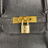 Hermes Black Togo Leather Birkin 40 Handbag Gold 1998