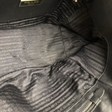 Prada Black/Burgundy Leather Shoulder Tote