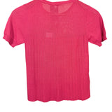Prada Ribbed Bow Short Sleeve