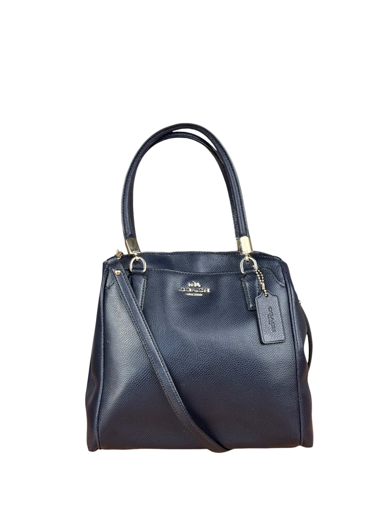 Coach Vintage Navy Leather 2Way Bag