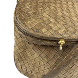 Bottega Veneta Brown Intrecciato Crossbody