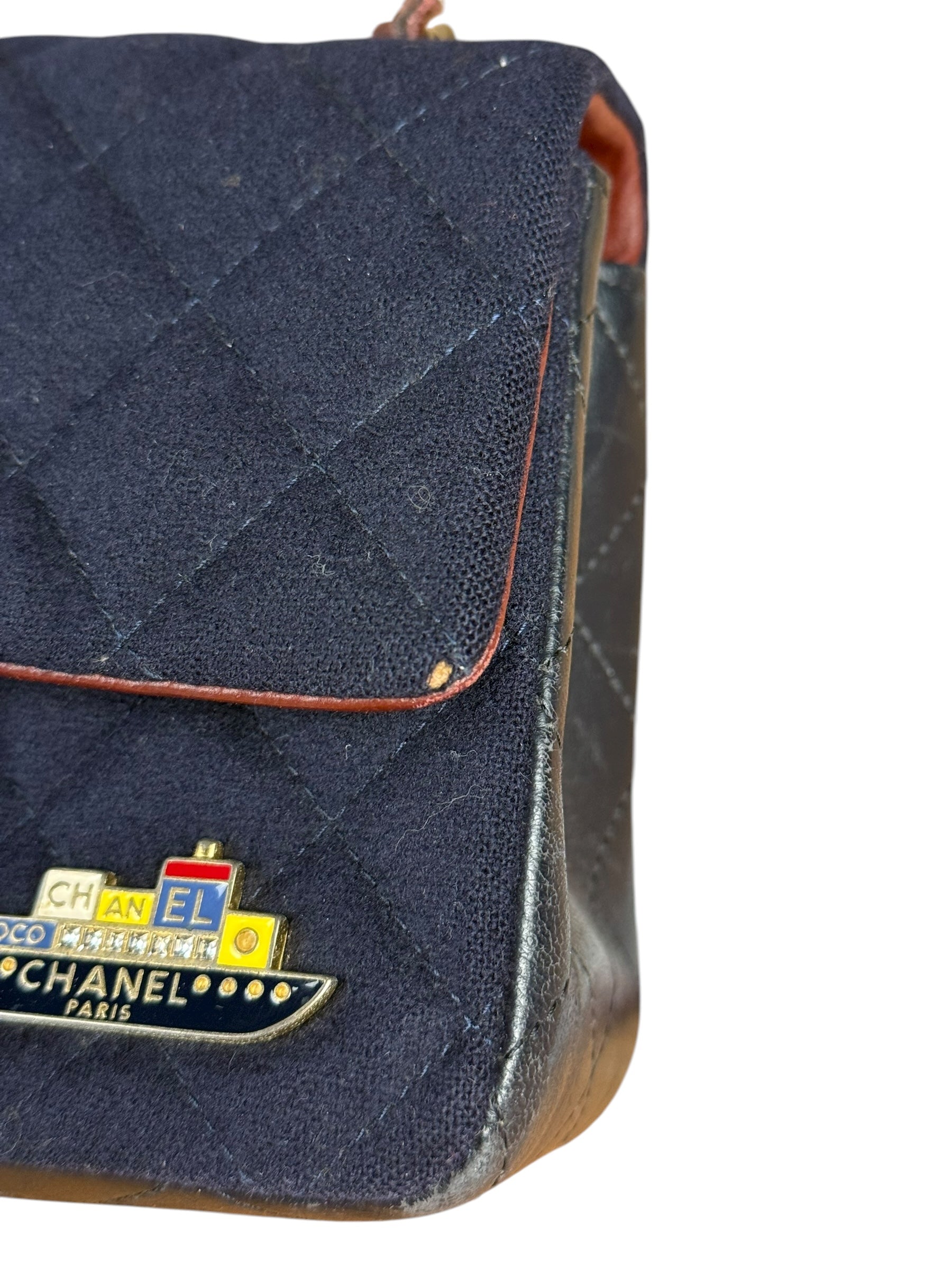 Chanel Quilted Navy Paris Hamburg Collection 2018