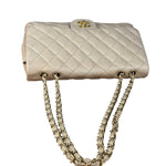 Chanel Beige Clair Jumbo Classic Flap Shoulder Bag 1990