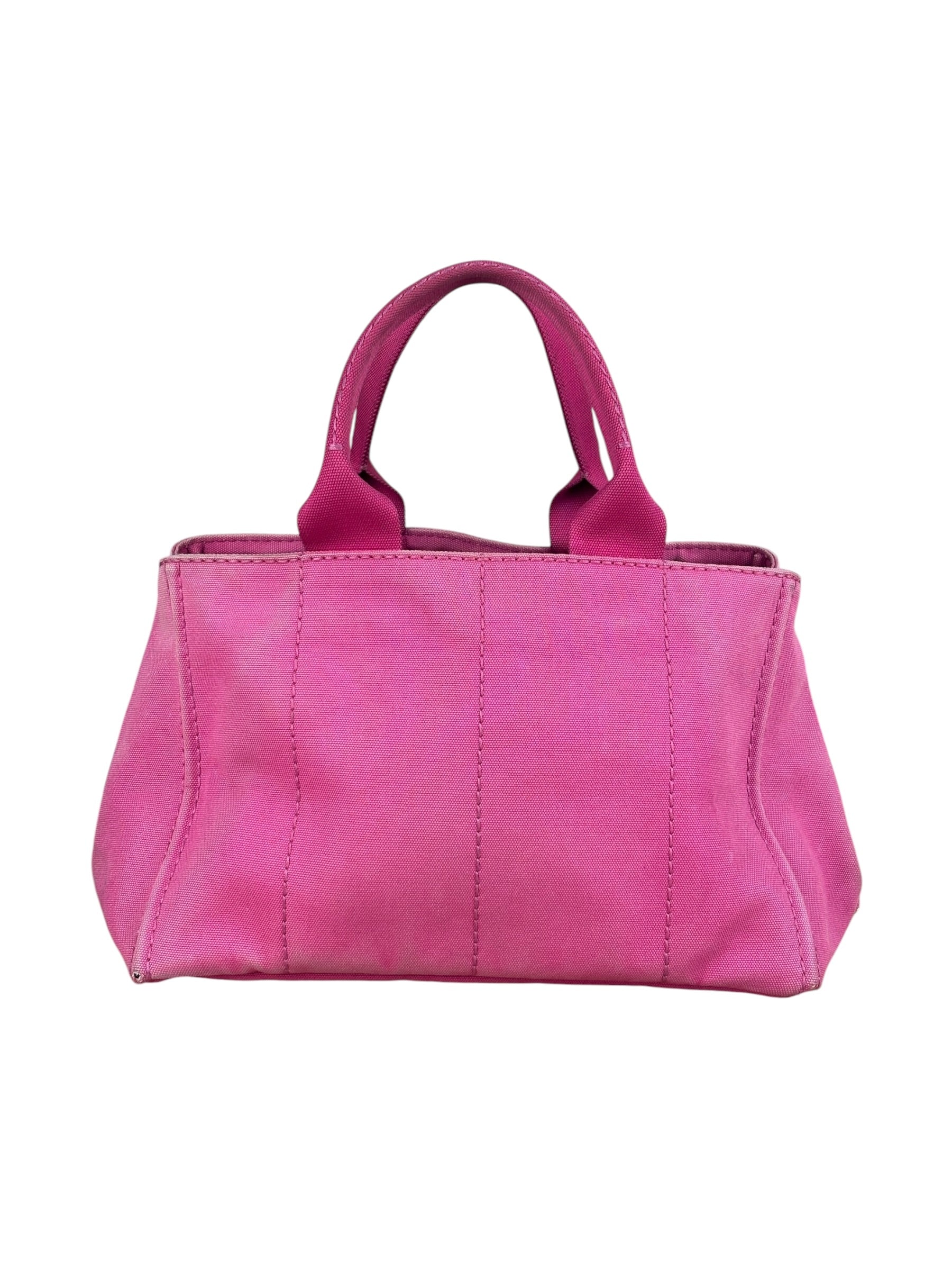 Prada Vintage Pink M Canapa Tote