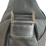 Gucci Black Canvas Flap Messenger Bag