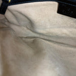 Gucci GG Black Chevron Leather Belt Bag